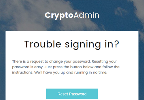 Change Password page